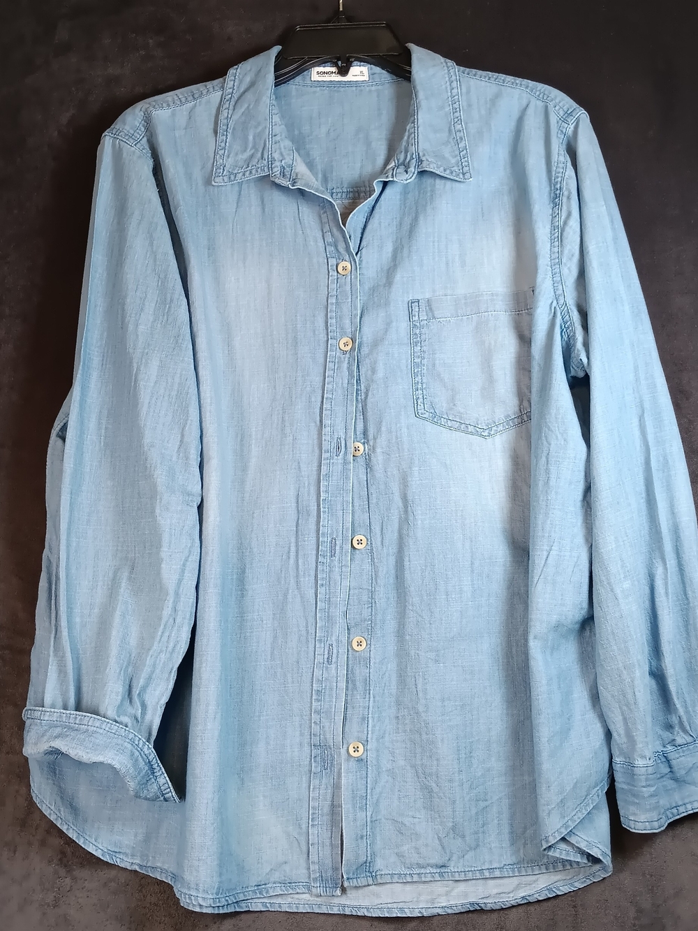 Sonoma Blue Denim Shirt Light Fabric